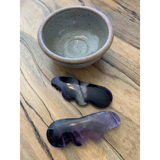 Fluorite Gua Sha Tool - Sesen Skin Body Wellness